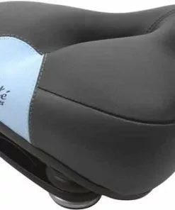 CITÉ SHORT Komfortsattel, Schwarz Blau Von VELOPLUS SWISS DESIGN