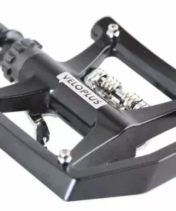 TOURING DUO Kombipedal, Schwarz Silber Von VELOPLUS