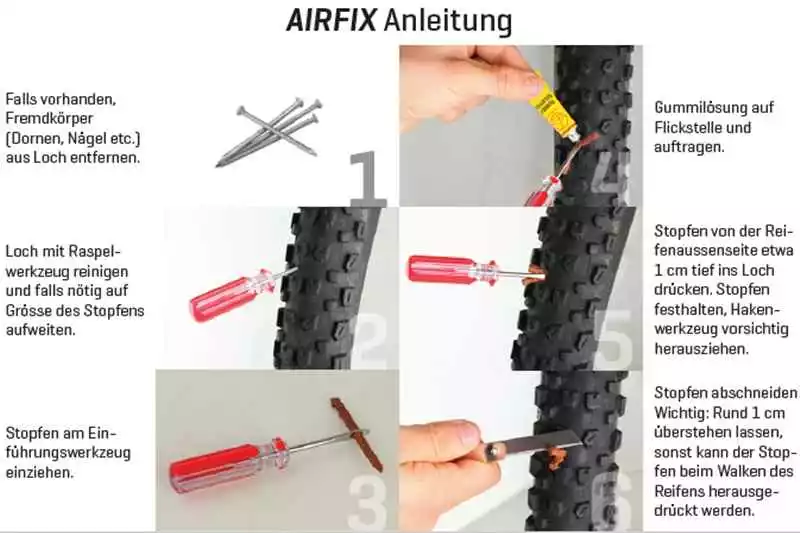AIRFIX TUBELSS Flickset Von VELOPLUS 4 AIRFIX TUBELSS Flickset Von VELOPLUS – Bild 4