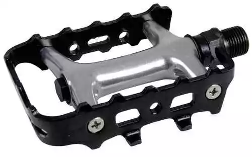 CROMO LITE Pedal, Schwarz Silber Von WELLGO 1 CROMO LITE Pedal, Schwarz Silber Von WELLGO