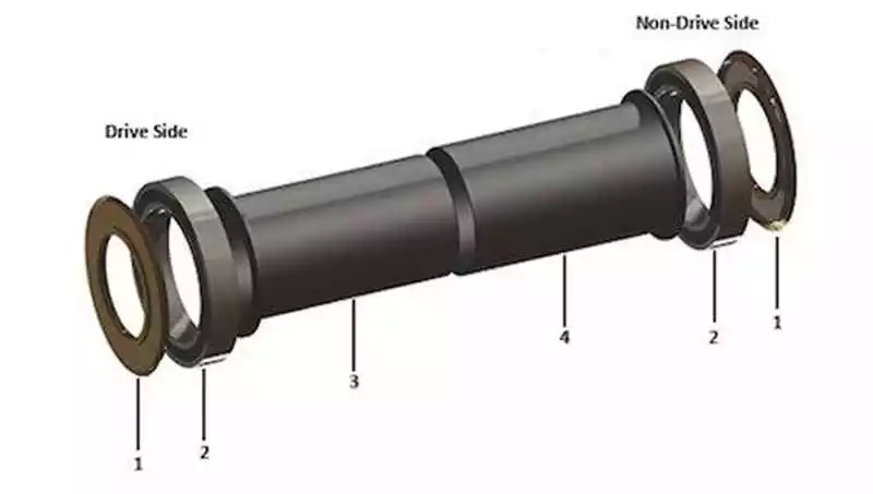 BB90/95 SHIMANO Road Drop-In-Tretlager Von TREK 2 BB90/95 SHIMANO Road Drop-In-Tretlager Von TREK – Bild 2