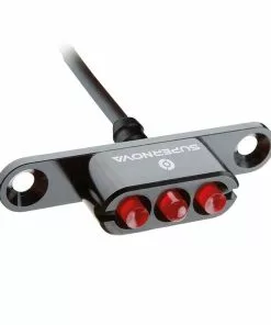 E3 TAILLIGHT 2 Gepäckträgerversion 12V, Schwarz Von SUPERNOVA