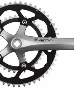 XD700 Rennvelo Kompaktkurbel 50/34 Zähne, Silber Von SUGINO