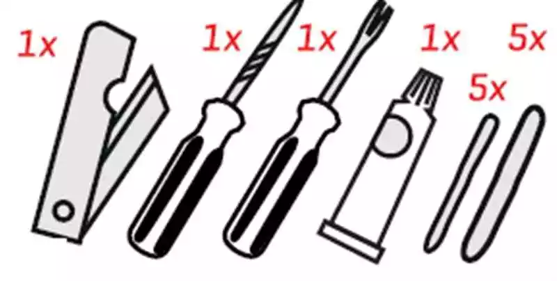 AIRFIX TUBELSS Flickset Von VELOPLUS 3 AIRFIX TUBELSS Flickset Von VELOPLUS – Bild 3