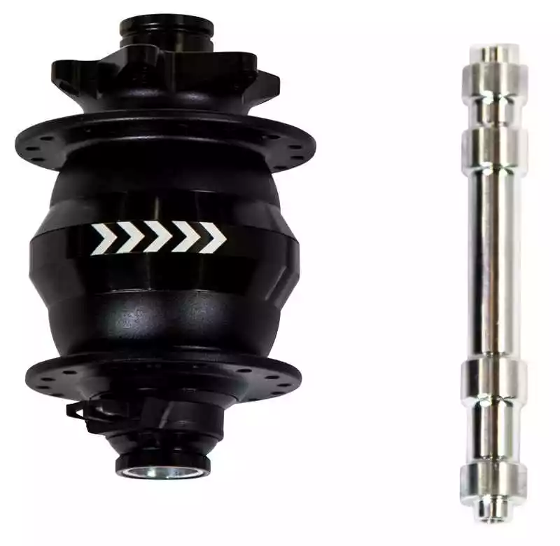 NABENDYNAMO PD-8X Für Discbremsen, Schwarz Von SHUTTER PRECISION 2 NABENDYNAMO PD-8X Für Discbremsen, Schwarz Von SHUTTER PRECISION – Bild 2