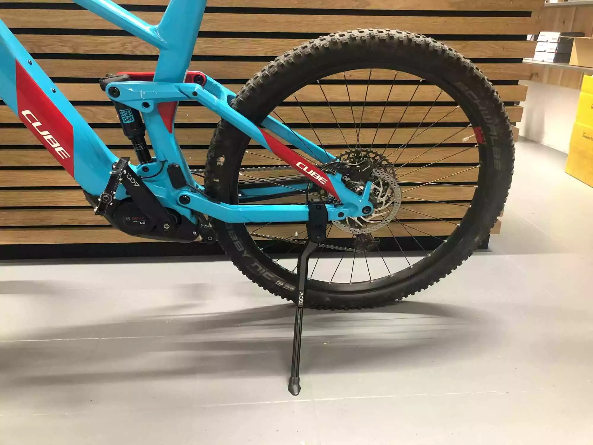 CHAINSTAY UNIVERSAL Hinterbauständer Für Vollgefederte Bikes (26-29" MTB), Schwarz Von ACID 2 CHAINSTAY UNIVERSAL Hinterbauständer Für Vollgefederte Bikes (26-29" MTB), Schwarz Von ACID – Bild 2