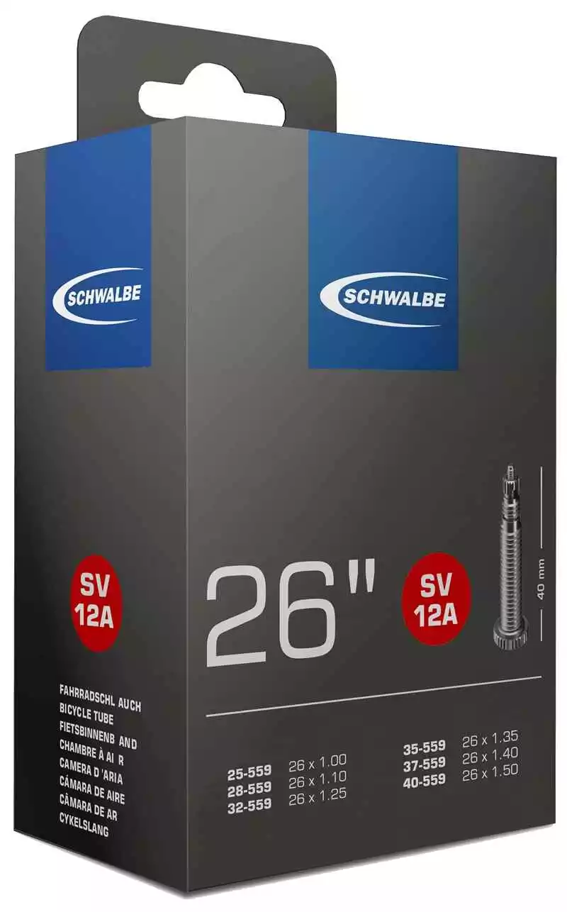 STANDARD (26") Schlauch AV / SV, Schwarz Von SCHWALBE 3 STANDARD (26") Schlauch AV / SV, Schwarz Von SCHWALBE – Bild 3