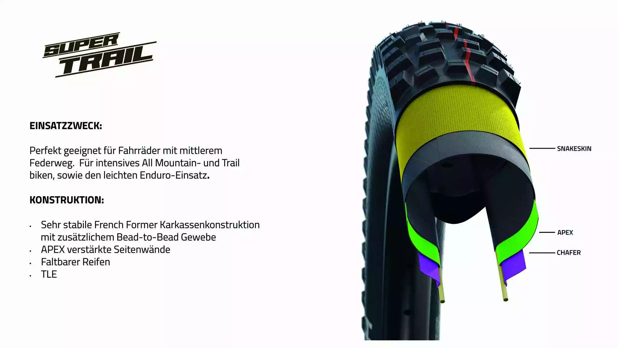 NOBBY NIC Evo Super Ground / Super Trail (26" / 27.5" / 29") MTB-Reifen, Schwarz Von SCHWALBE 5 NOBBY NIC Evo Super Ground / Super Trail (26" / 27.5" / 29") MTB-Reifen, Schwarz Von SCHWALBE – Bild 5