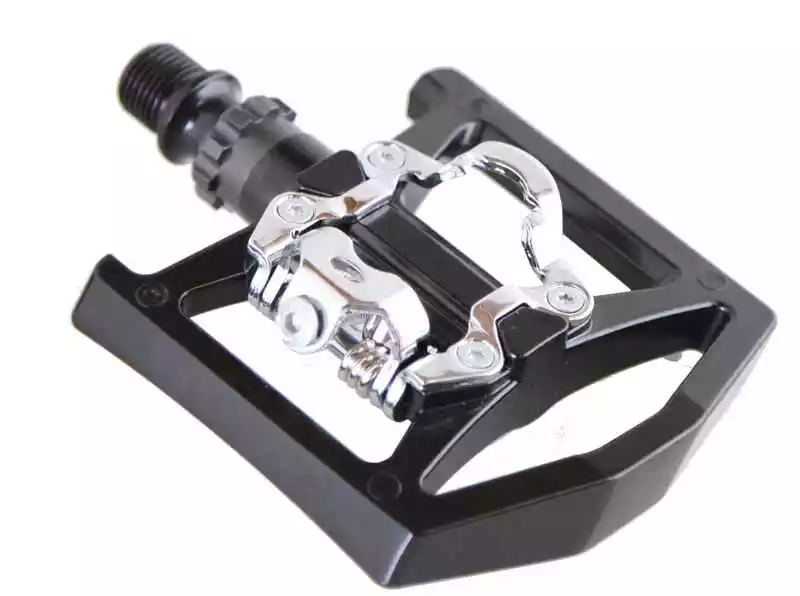 TOURING DUO Kombipedal, Schwarz Silber Von VELOPLUS 2 TOURING DUO Kombipedal, Schwarz Silber Von VELOPLUS – Bild 2