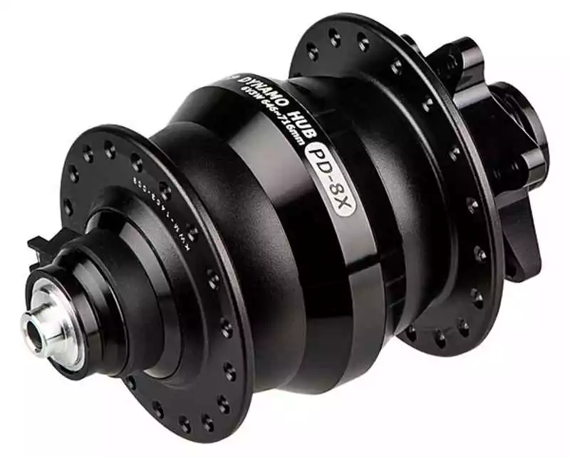 NABENDYNAMO PD-8X Für Discbremsen, Schwarz Von SHUTTER PRECISION 1 NABENDYNAMO PD-8X Für Discbremsen, Schwarz Von SHUTTER PRECISION