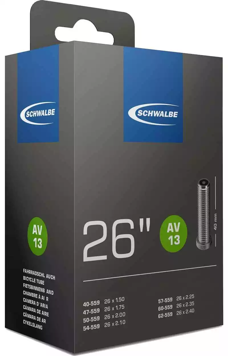 STANDARD (26") Schlauch AV / SV, Schwarz Von SCHWALBE 7 STANDARD (26") Schlauch AV / SV, Schwarz Von SCHWALBE – Bild 7